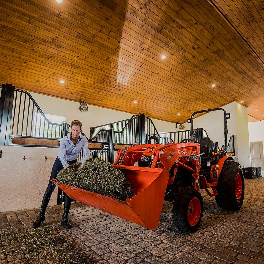 Kubota LX2620HSD with Land Pride Implements