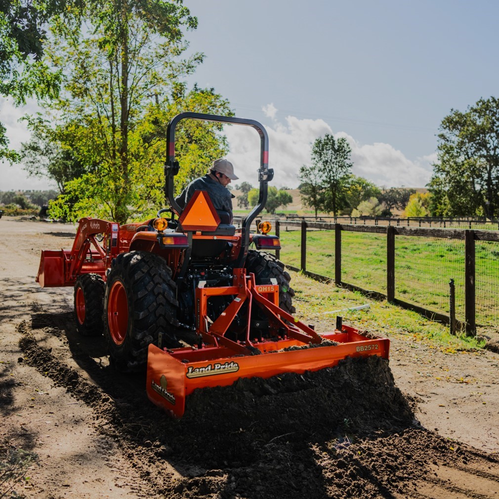 Kubota L3302 Tractor with Land Pride Implements