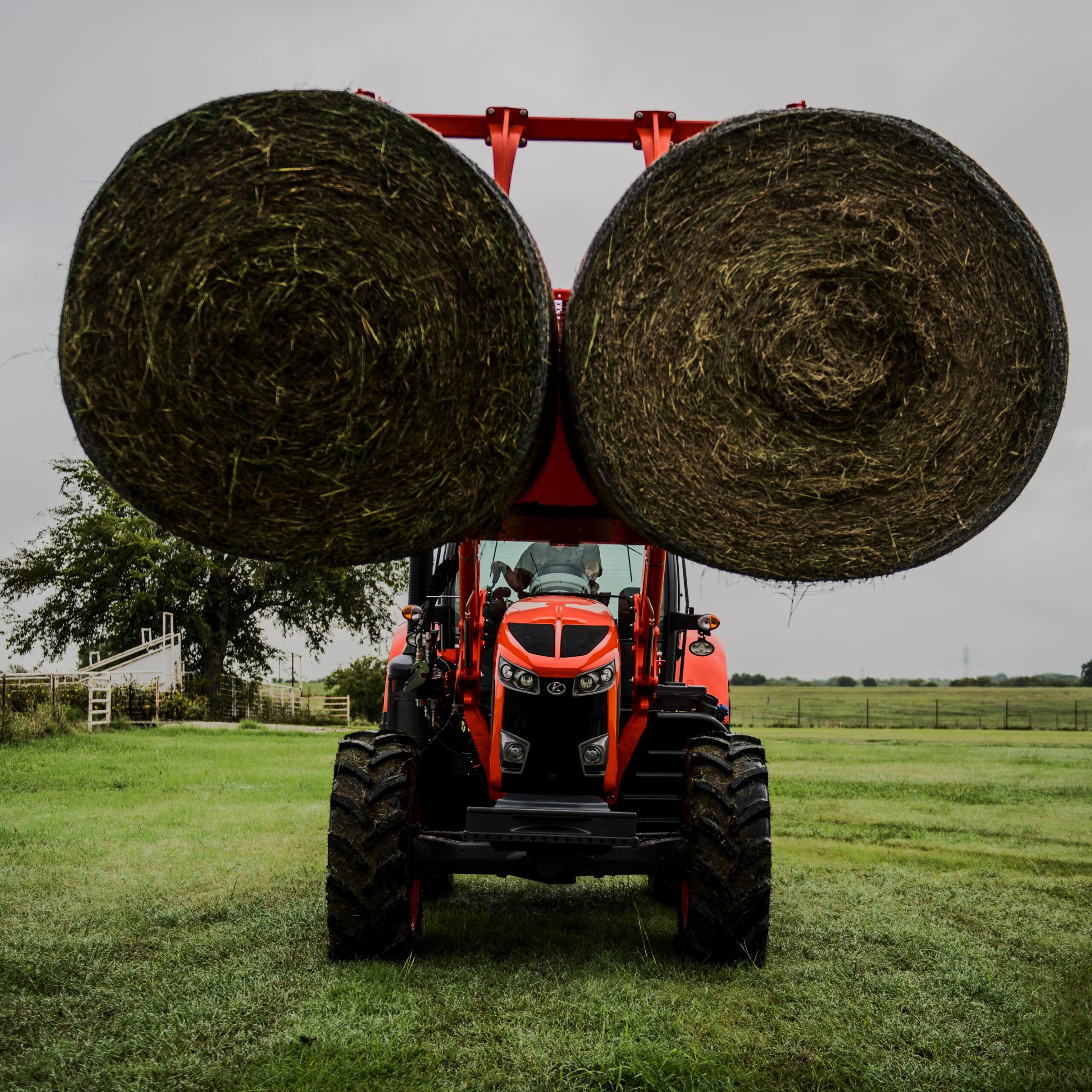 Kubota M7 Deluxe tractor with heavy-duty front loader
