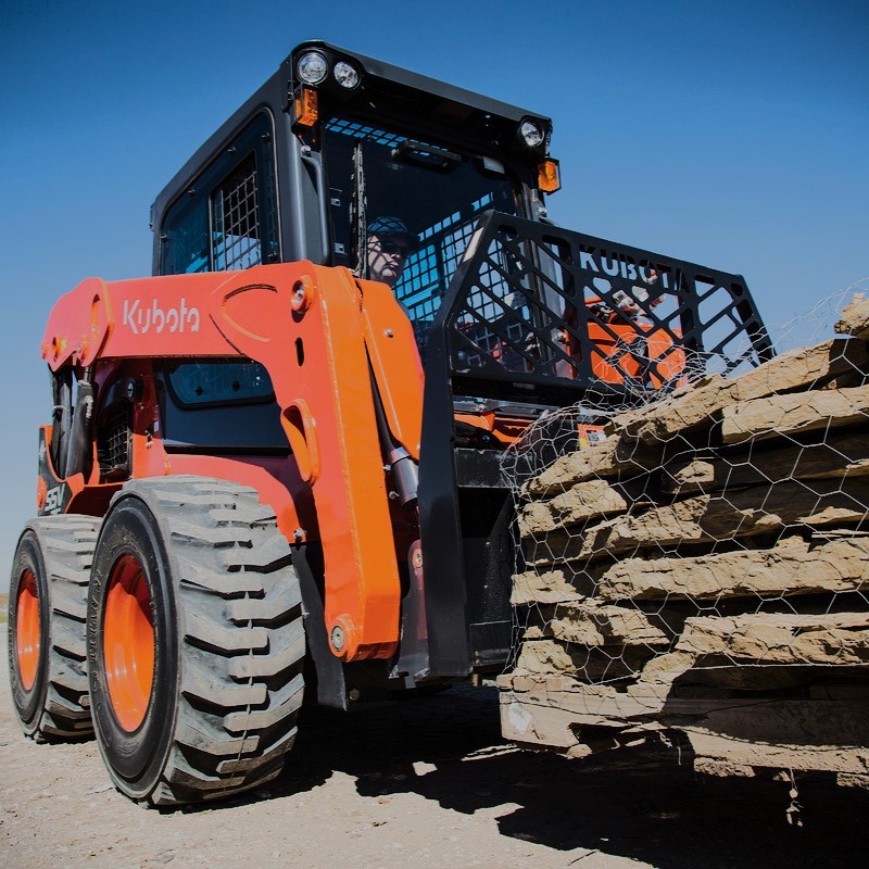Kubota SSV75PHFC Skid Steer Cab Pilot Controls High Flow